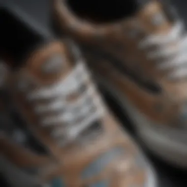 Close-up of the artistic details on the Vans x Lizzie Armanto shoes