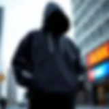 A stylish contemporary hoodie design for urban settings