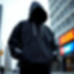 A stylish contemporary hoodie design for urban settings