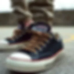 Historical evolution of Converse skate shoes
