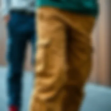 Stylish Color Variations Different color variations of Dickies cargo pants displayed.