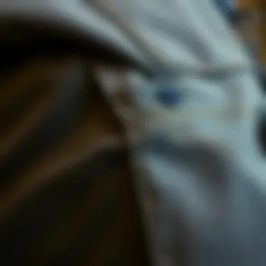 Quality Fabric and Stitching Fabric texture and stitching detail of Dickies pants.