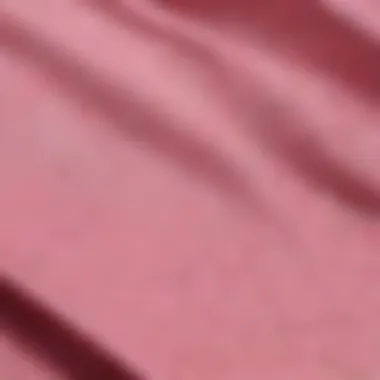 Close-up of fabric and texture of pink board shorts