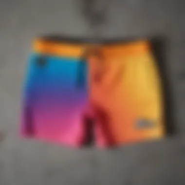 A collection of colorful jersey shorts representing skate fashion