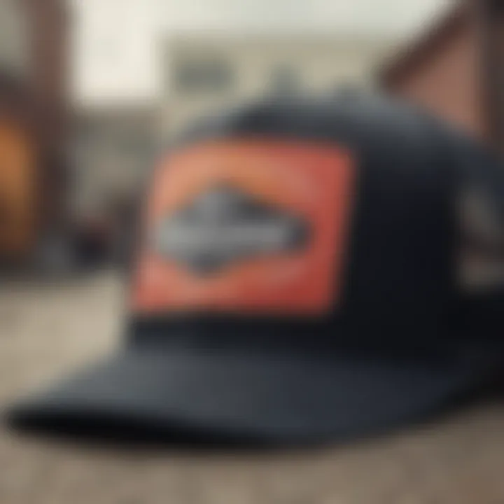 A classic trucker hat showcasing a popular skateboarding brand logo.