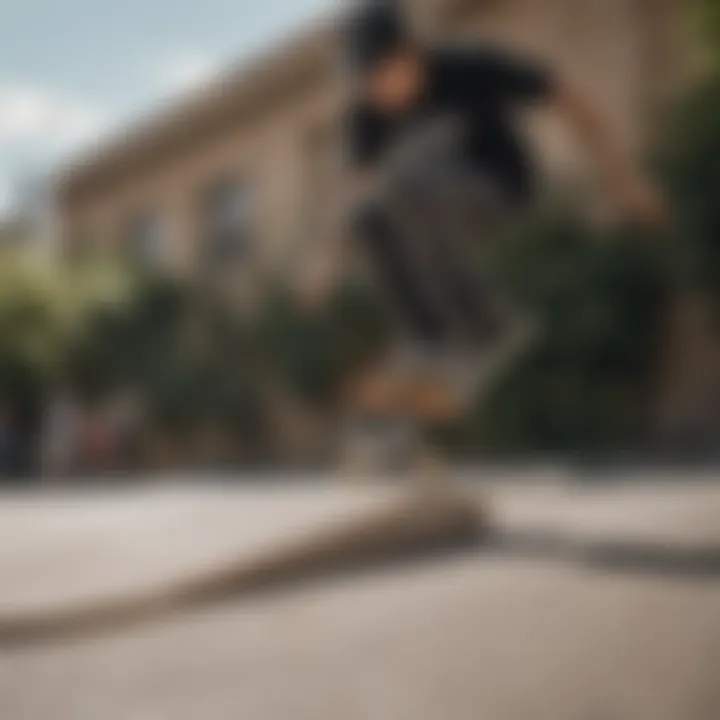 Skateboarder performing tricks with 52mm Bones wheels on a ramp