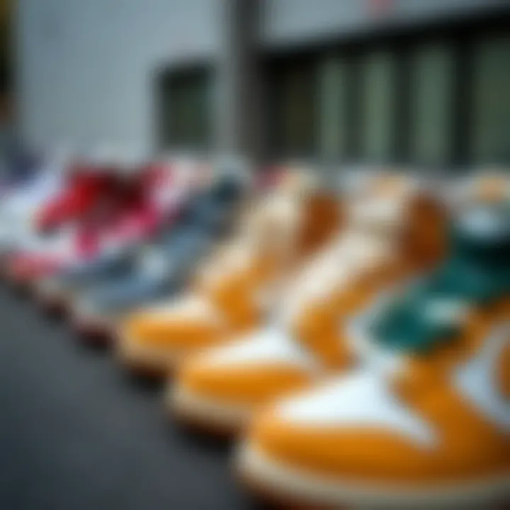 Variety of Colorways of the Nike SB Dunk Mid Nike SB Dunk Mid displayed in various colorways
