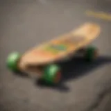 Vibrant Rasta penny board showcasing unique design