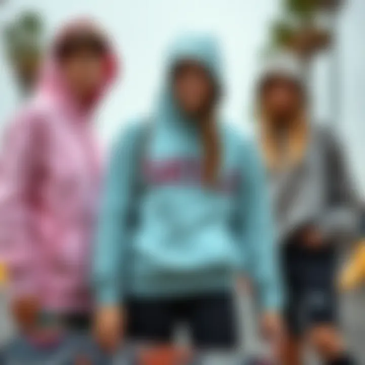 Hoodie Styles in Skate Culture A group of female skateboarders showcasing their unique hoodie styles
