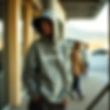 Hoodie as Fashion Expression An artistic depiction of the hoodie as a fashion statement