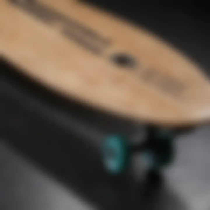 Close-up of high-quality materials used in longboard construction