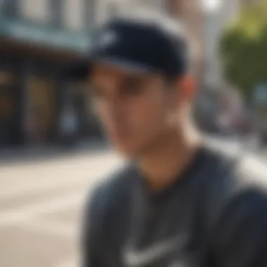 Skater Style: Nike Heritage Cap in Action Skater wearing Nike Heritage Cap