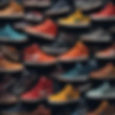 Evolution of Nike Models Collage of popular Nike skateboard sneaker models over the years