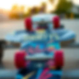A vibrant Shortys skateboard deck featuring unique artwork and design