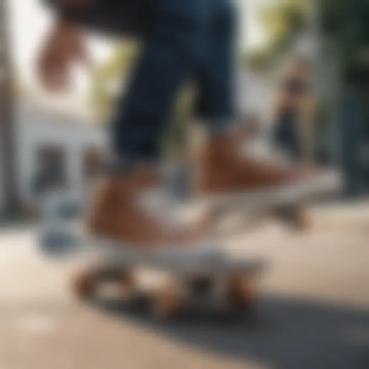 Skateboarder demonstrating enhanced comfort with impact insoles