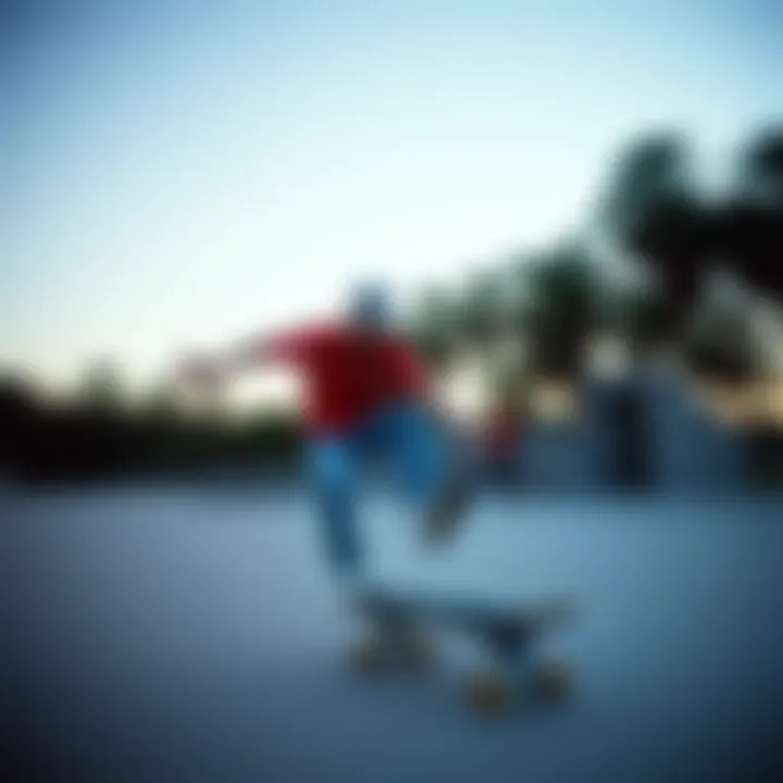 Skateboarding as Creative Expression An artistic representation of skateboarding as a form of expression and creativity.