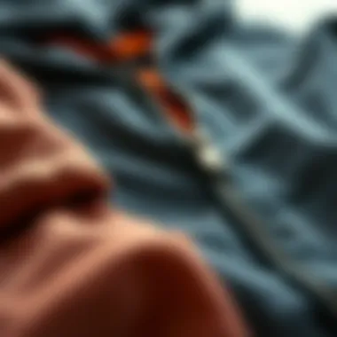 Quality Fabric Choices for Hoodies Different fabric textures laid out, representing quality choices for hoodies