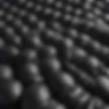 Fabric Texture of The Hundreds Puffer Jacket A detailed view of the fabric texture of The Hundreds puffer jacket showcasing its premium quality.
