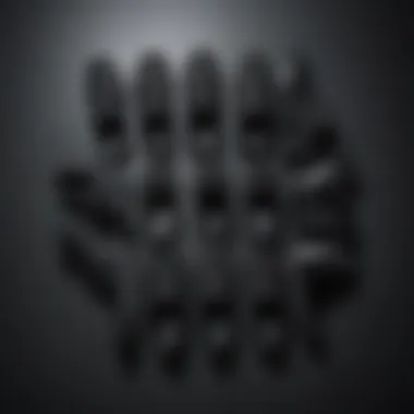Diverse Collection of All Black Slip-Ons Collection of various black slip-ons arranged artistically