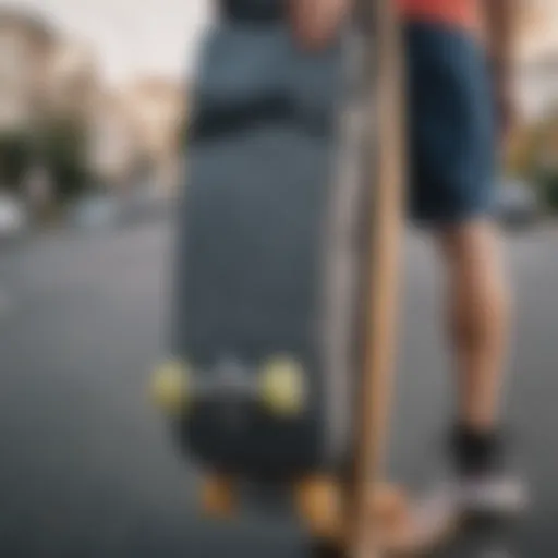 Skateboard bag holder showcasing design and functionality