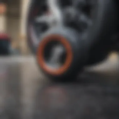 A close-up of Heelys wheels showcasing quality and design