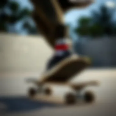 Skater in Action with Zero Straye Shoes Skater performing tricks while wearing Zero Straye Shoes